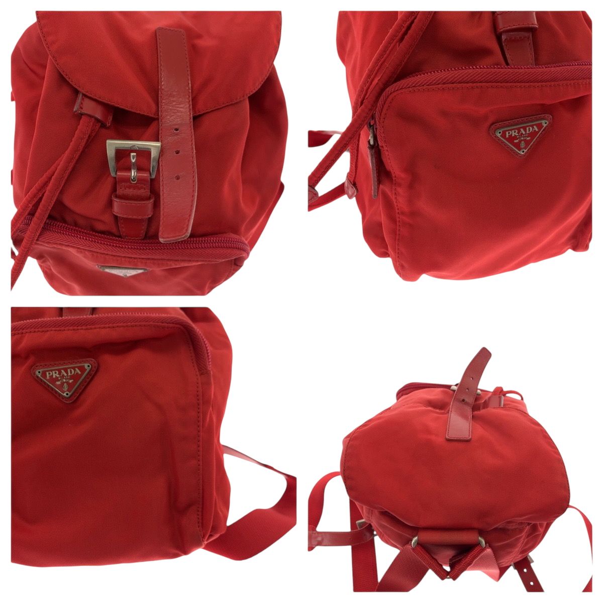 楽天市場】プラダ PRADA バックパック リュック 赤 レッド