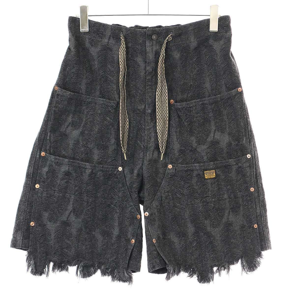 KAPITAL キャピタル 12ozマグパイデニム ダブルニーイージーショート