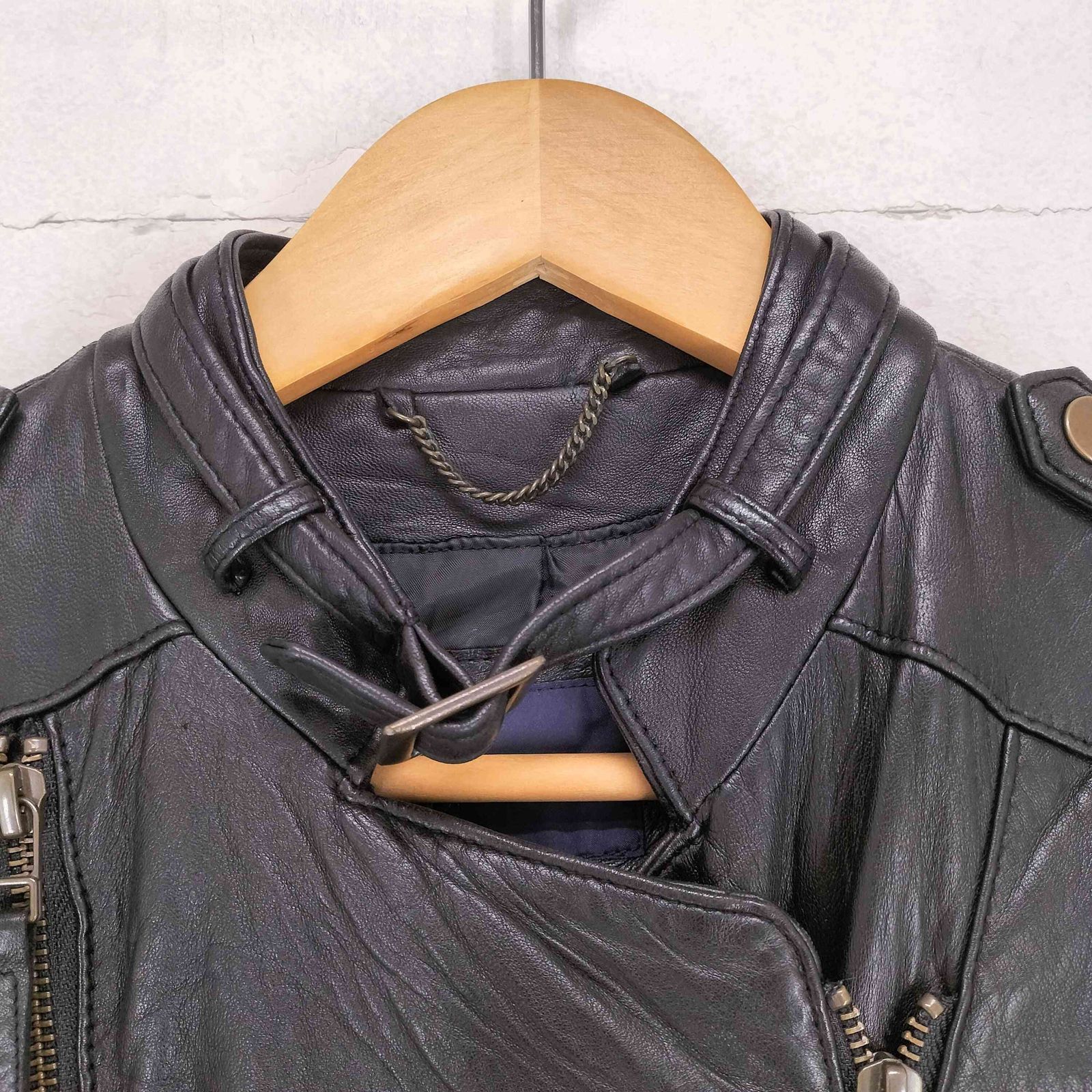 ギャップ Gap ツインジップ ラムレザーダブルライダース