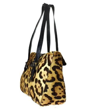 FENDI フェンディ　マンマバケット　レオパード　ハラコ フェンディ マンマバゲット ハラコ ショルダーバッグ 豹柄 レオパード