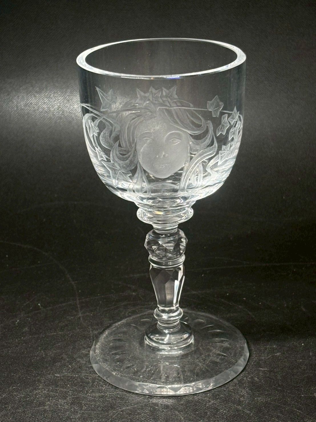 moser モーゼル クリスタル ワイングラス ガラス細工 グラヴィール装飾 彫刻 チェコ