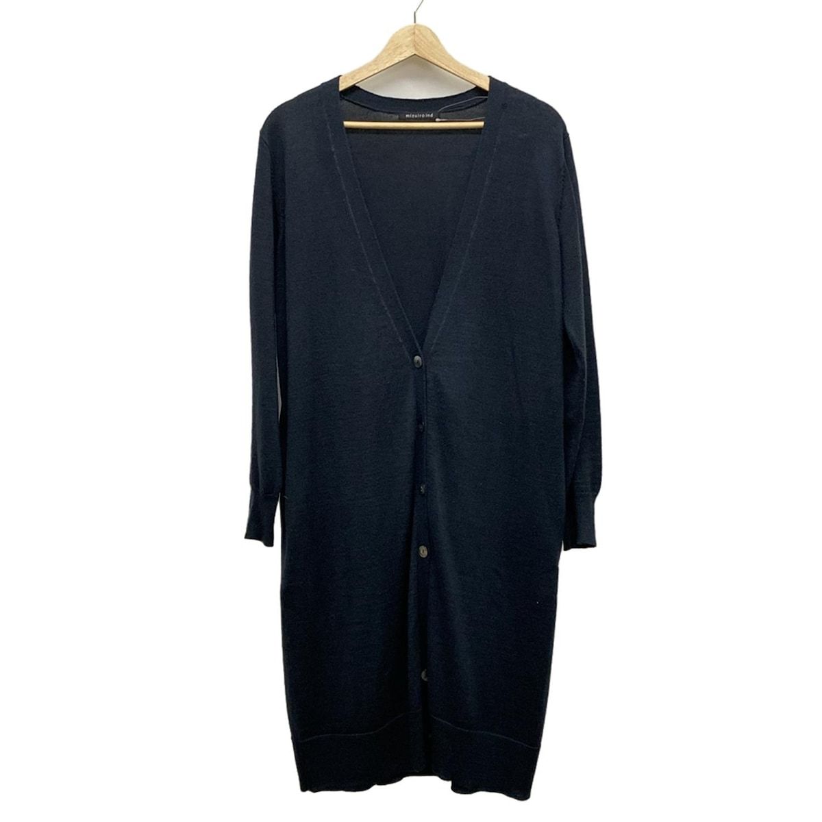 mizuiro ind ミズイロインド カーディガン レディース - ダークネイビー 長袖 ロング丈