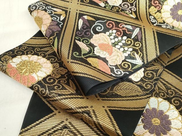 平和屋本店□極上 夏物 西陣 河合美術織物謹製 六通柄袋帯 唐織 平和屋本店□極上 夏物 西陣 河合美術織物謹製 六通柄袋帯 唐織
