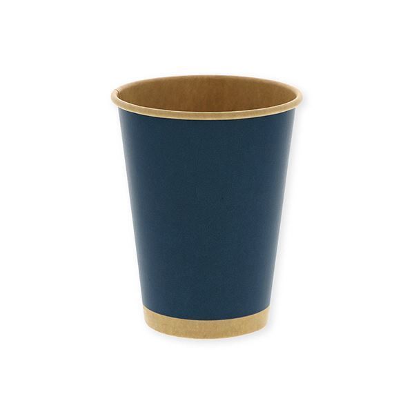 シモジマHEIKO ペーパーカップ アイス ホット兼用 12オンス 440ml 未晒ネイビー 口径90mm 0045359411セット 1000個 50個×20パック