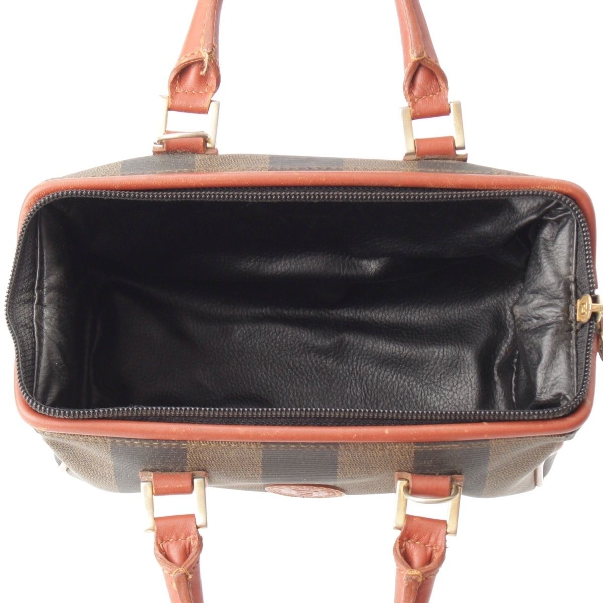 フェンディ ペカン 2way ミニボストン ハンドバッグ 鞄 ブラウン【中古  