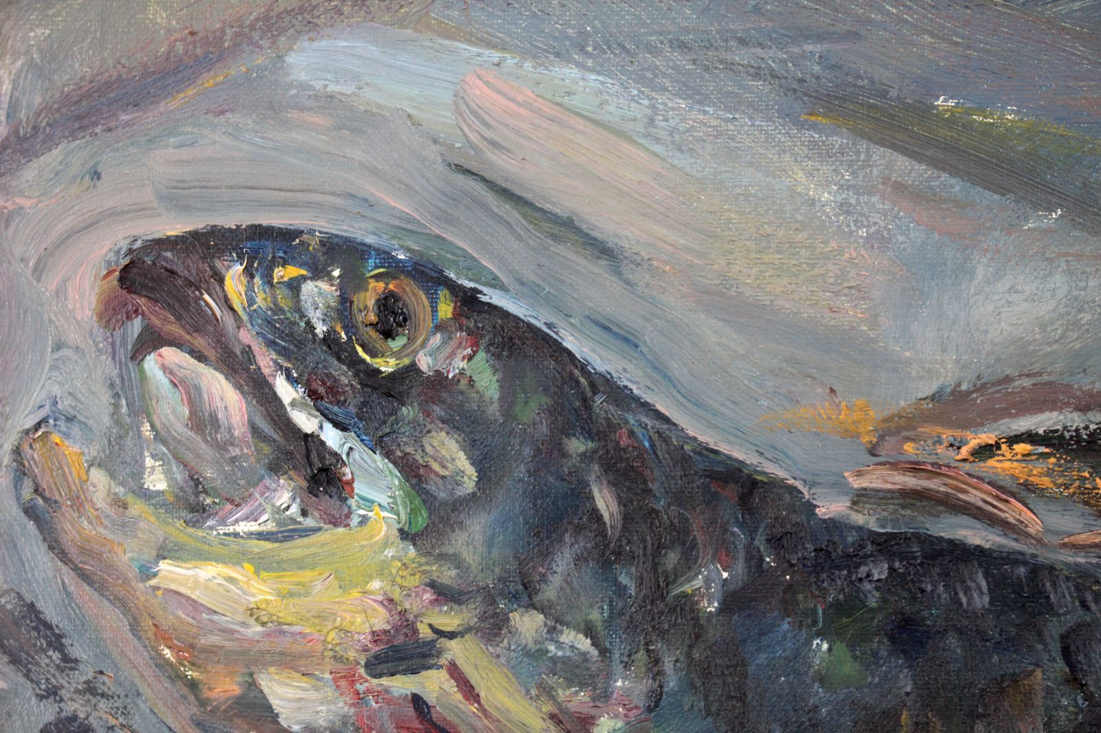 上野山 清貢『魚』油彩画【真作保証】 絵画 上野山清貢『魚』油彩画【真作保証】 絵画 - メルカリ