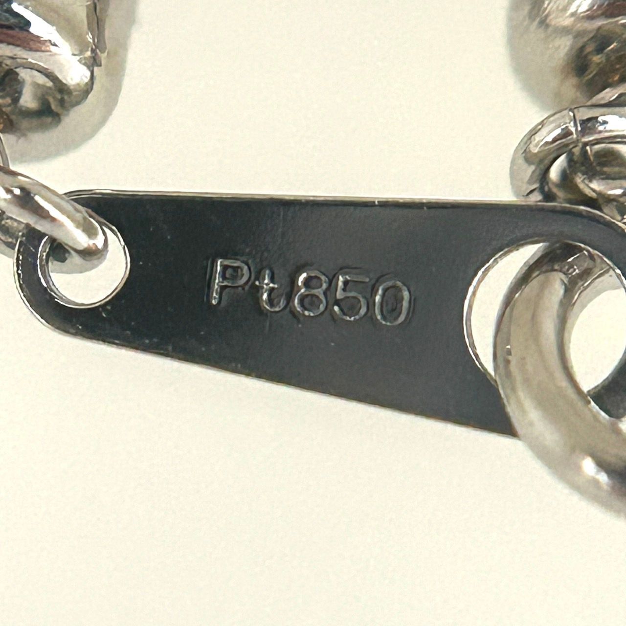 新品未使用品 Pt850 スパイク チェーン ネックレス 36.06g 60cm 大  