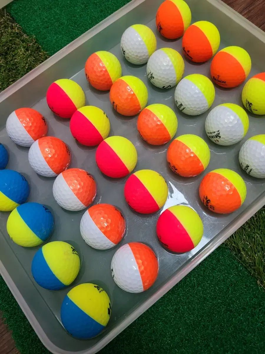 無料配送 SRIXON スリクソン ディバイドボール ゴルフ2色ボール ロストボール 30 区 100201