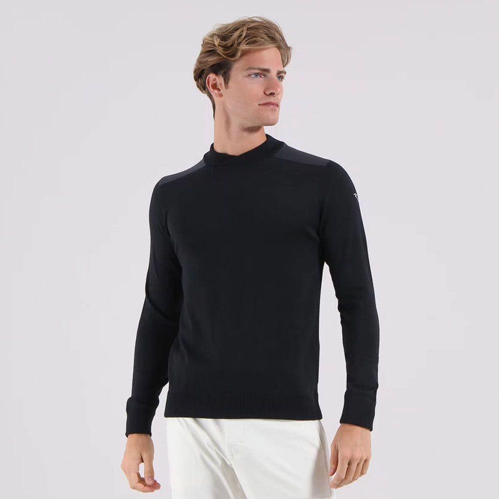 新品✨パーリーゲイツ ウール ニット セーター ネイビー L ロゴ