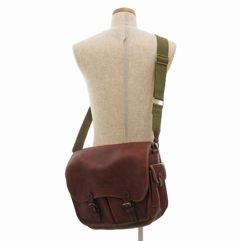 美品◆Mulberry◆マルベリー メッセンジャーバッグ ブラウン マルベリー Mulberry メッセンジャーバッグ ショルダー レザー