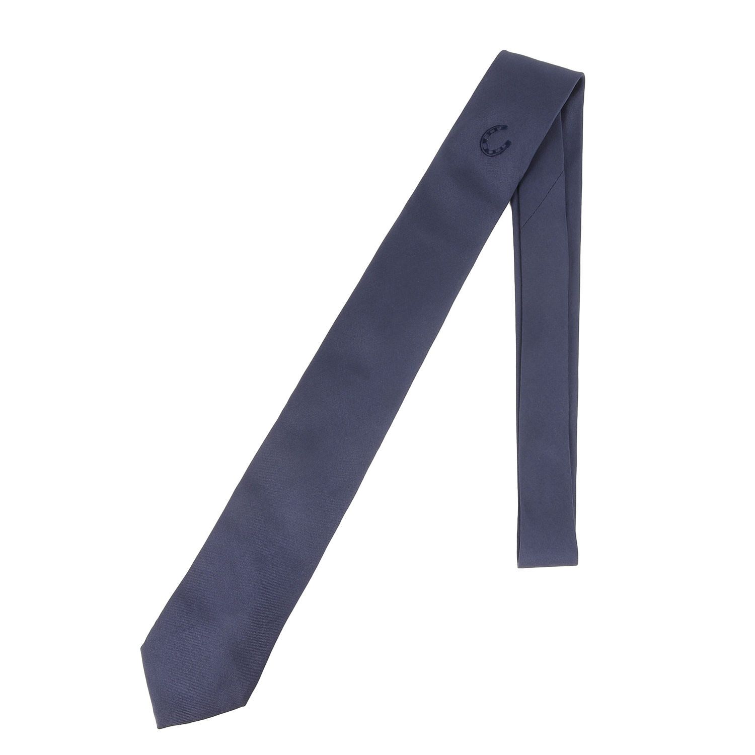 HERMES エルメス ネクタイ ホースシュー フロッキープリント シルク ネクタイ フランス製 ネイビー 紺 ブランド ファッション アイテム 小物 メンズ