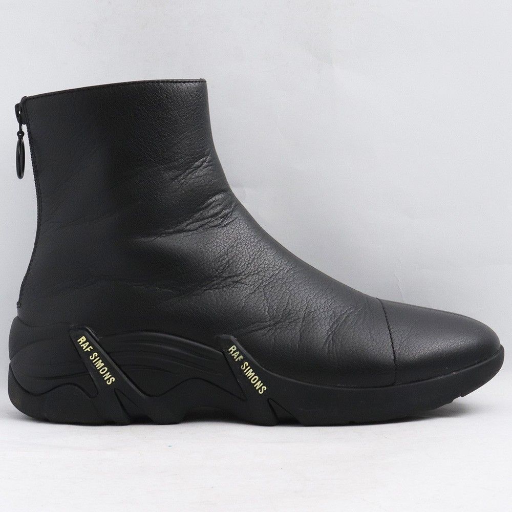 rafsimons runner サイズ43 RAF SIMONS RUNNER レザーハイカットスニーカー サイズ43 - メルカリ