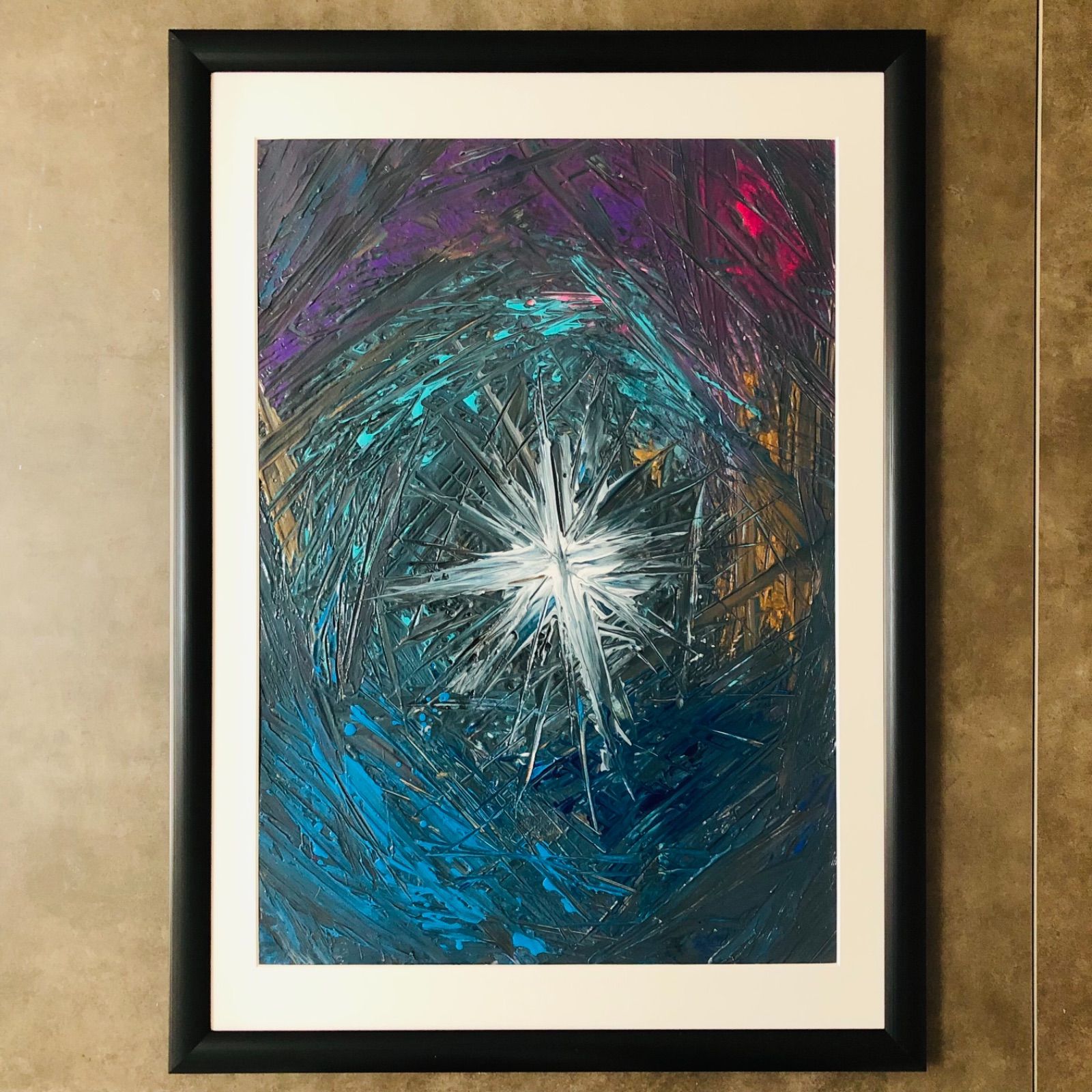 抽象画、現代アート、原画、B3サイズ(364-515mm) 抽象画、現代アート、原画、B3サイズ(364-515mm)