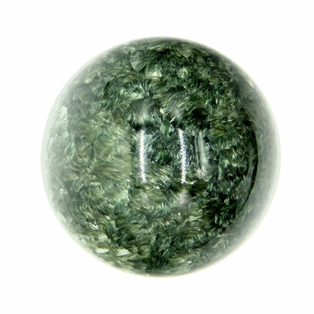 セラフィナイト 40mm丸玉 台座付き[NO.1] ☆パワーストーン 人気