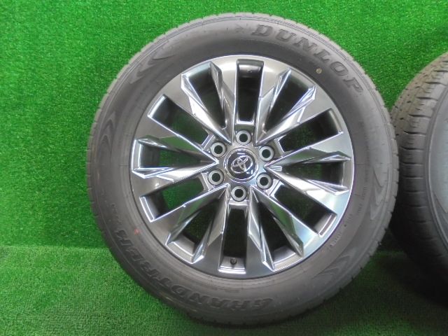 5FP115 AAG 新車外し 製 265 55R20 ダンロップ夏タイヤ GRANDTREK PT5A トヨタ純正アルミホイールセット ランクル300
