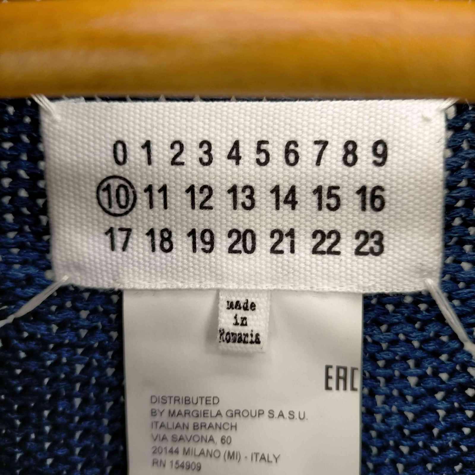 メゾンマルジェラ Maison Margiela 21SS インディゴ染めサイドステッチ