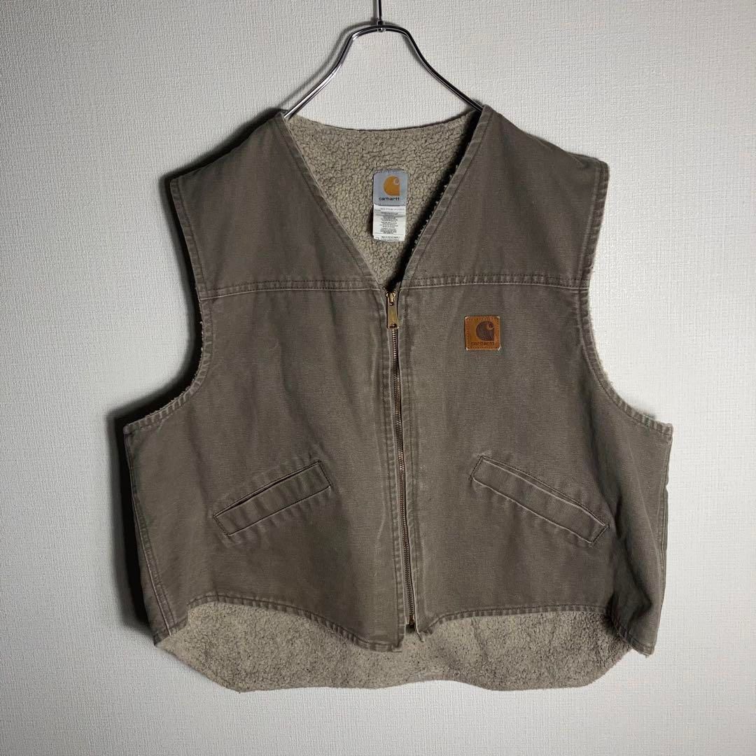 【USA製】Carhartt フルジップベスト 2XL V13DES USA製】Carhartt フルジップベスト 2XL V13DES - メルカリ