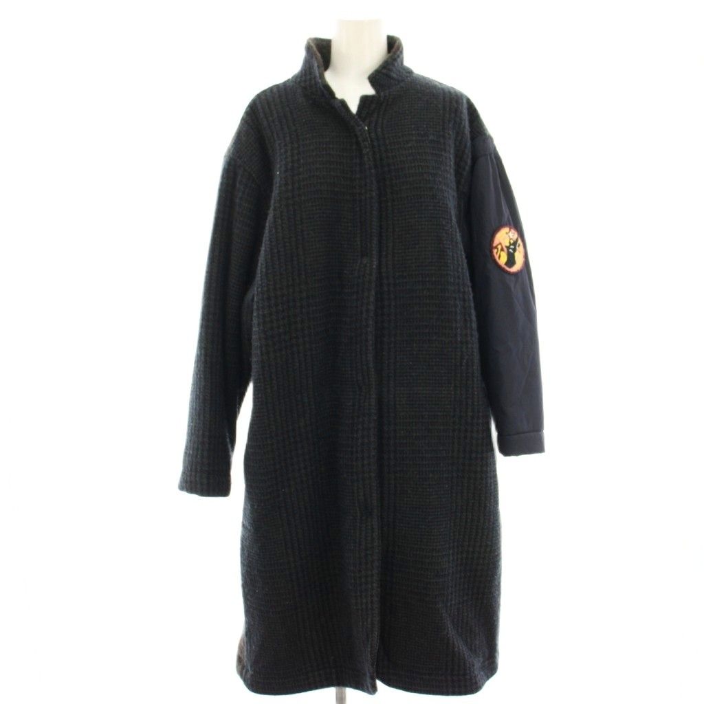 ファビアナフィリッピ　モヘヤ　アルパカ混　コート　フーディ　ダーググレーXS〜S ファビアナフィリッピモヘヤアルパカ混コートフーディダーグ