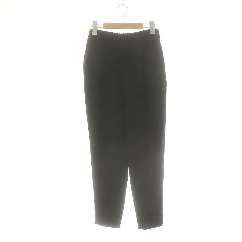 エンフォルド ENFOLD 24SS RELAX TROUSERS テーパードパンツ イージー 36 ブラック |ES OS
