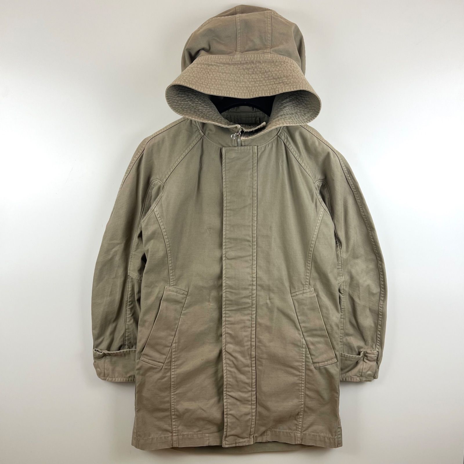 CABANE de ZUCCa archive BIG hoodie design mods coat M カバンドズッカ ビッグフード 変形 モッズコート ミリタリー アーカイブ ネネット