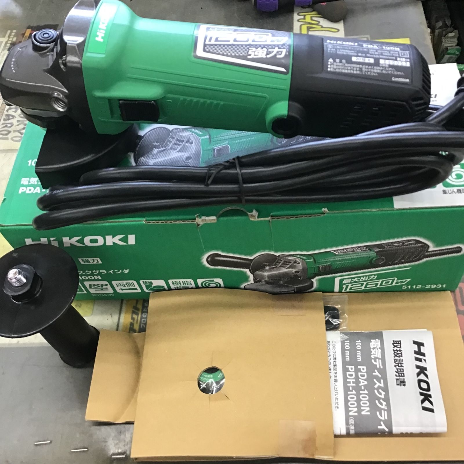 〇HiKOKI(旧 日立) 電気ディスクグラインダ PDA-100N【八潮店】