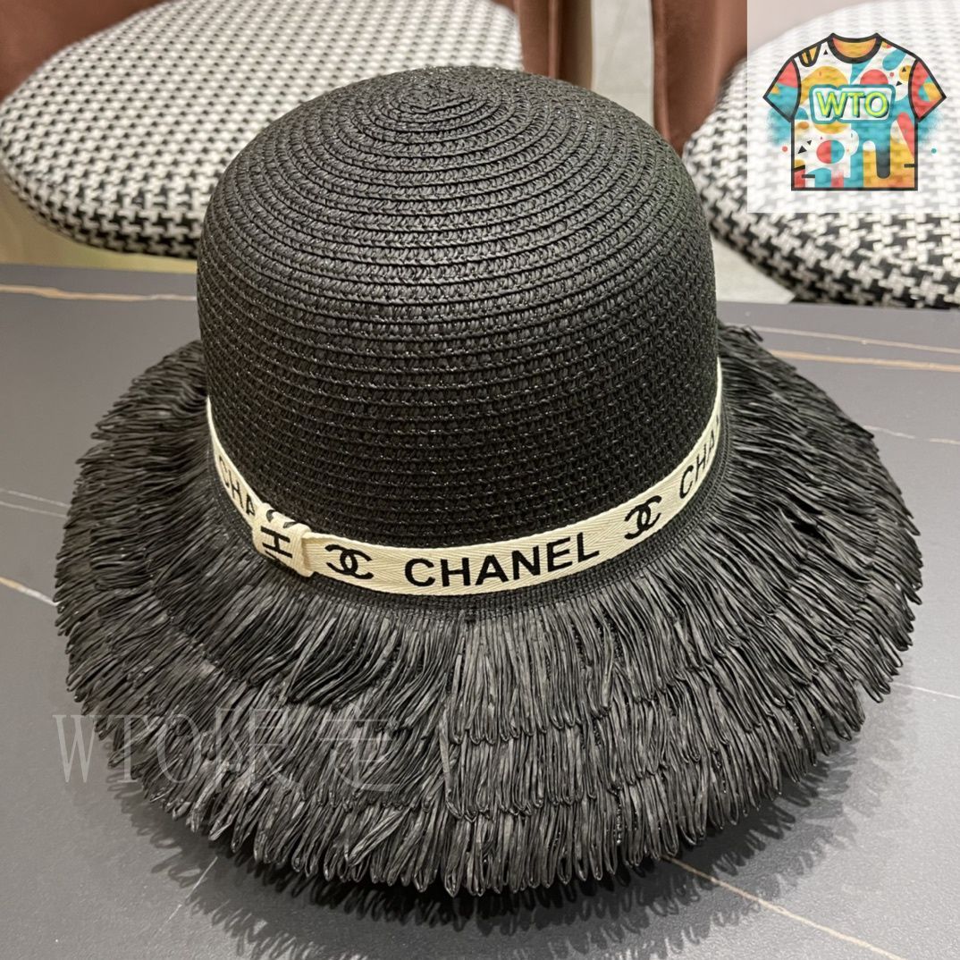 シンプル＆ラグジュアリー【CHANEL】麦わら帽子 CHANEL(シャネル) ストローハット(レディース) - 海外通販のBUYMA