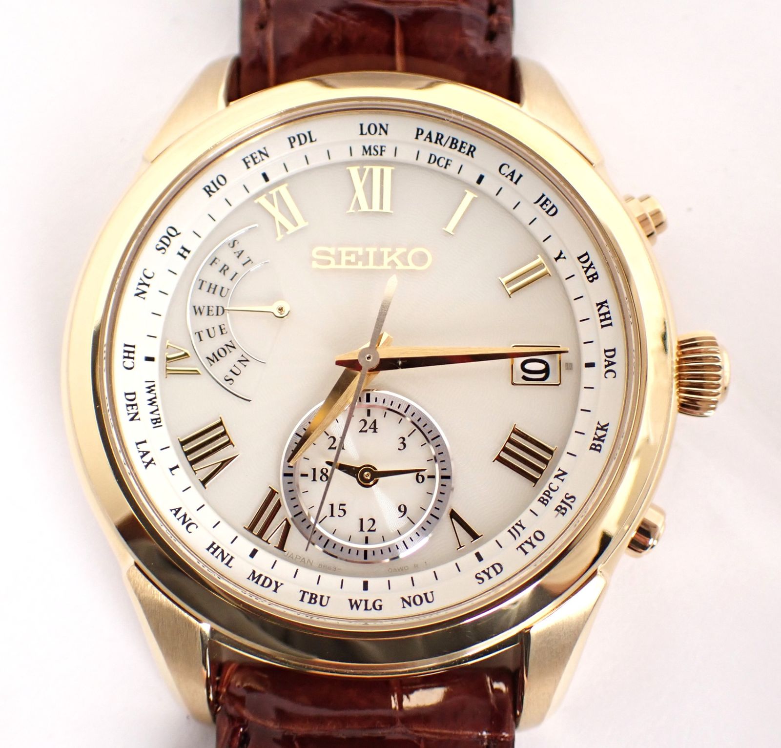 超美品 SEIKO(セイコー) ブライツ 8B63-0AY0 Ti/革 ソーラー 超美品 SEIKO(セイコー) ブライツ 8B63-0AY0 Ti/革 ソーラー