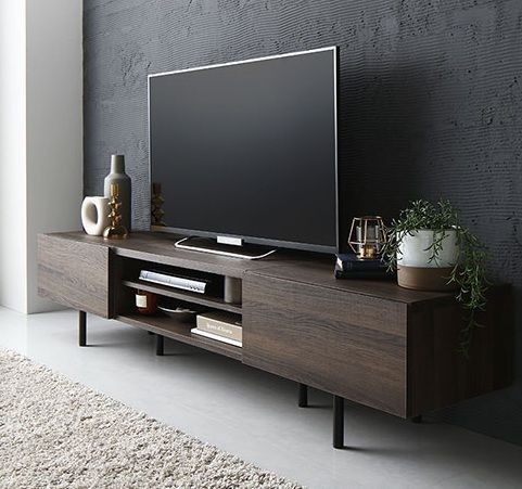 ♪ワイド テレビボード 幅150cm ブラウンカラー テレビ台 ローボード TV台 TVボード リビングボード