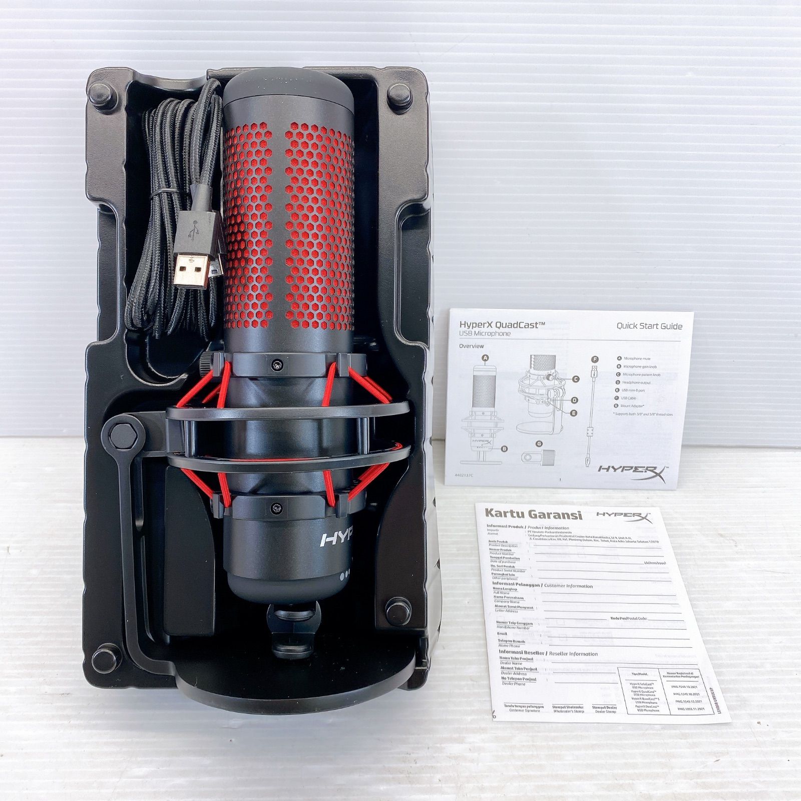 HYPER X ハイパーエックス QUADCAST レッド 美品 箱付 HYPER X