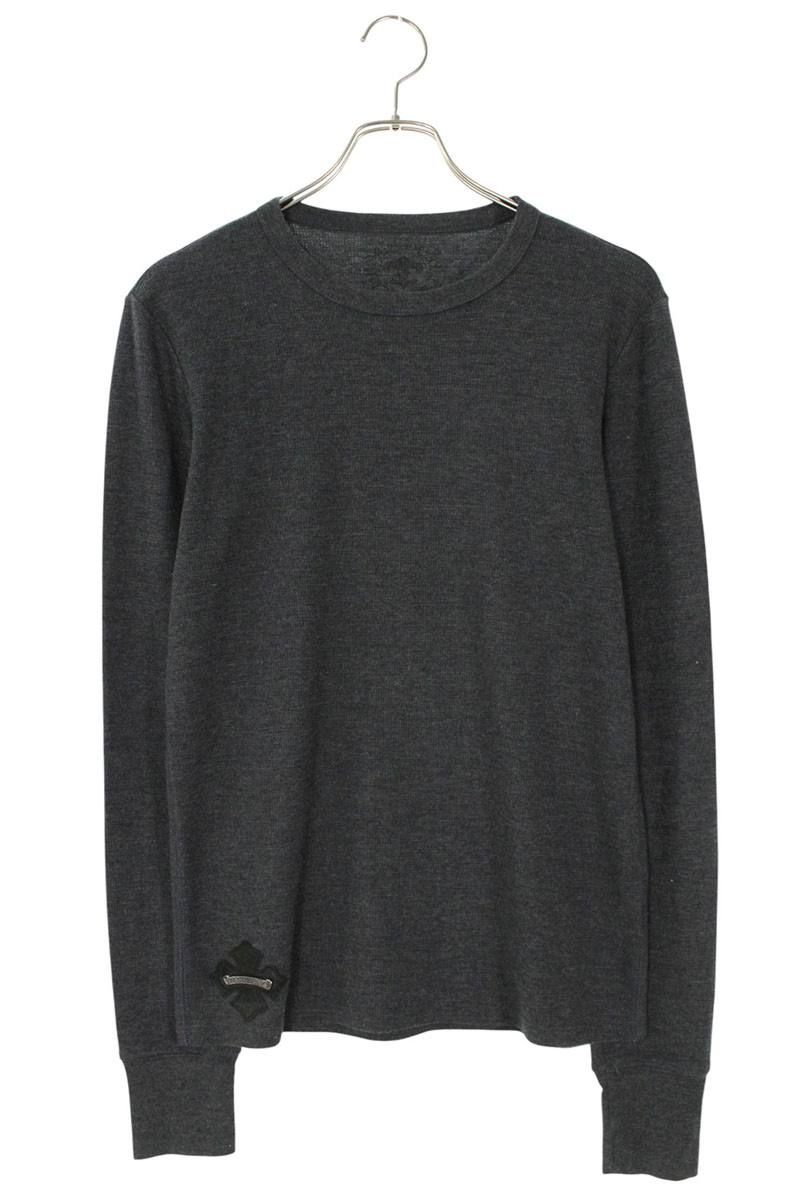 クロムハーツ CHプラスパッチ付きサーマル長袖カットソー メンズ S