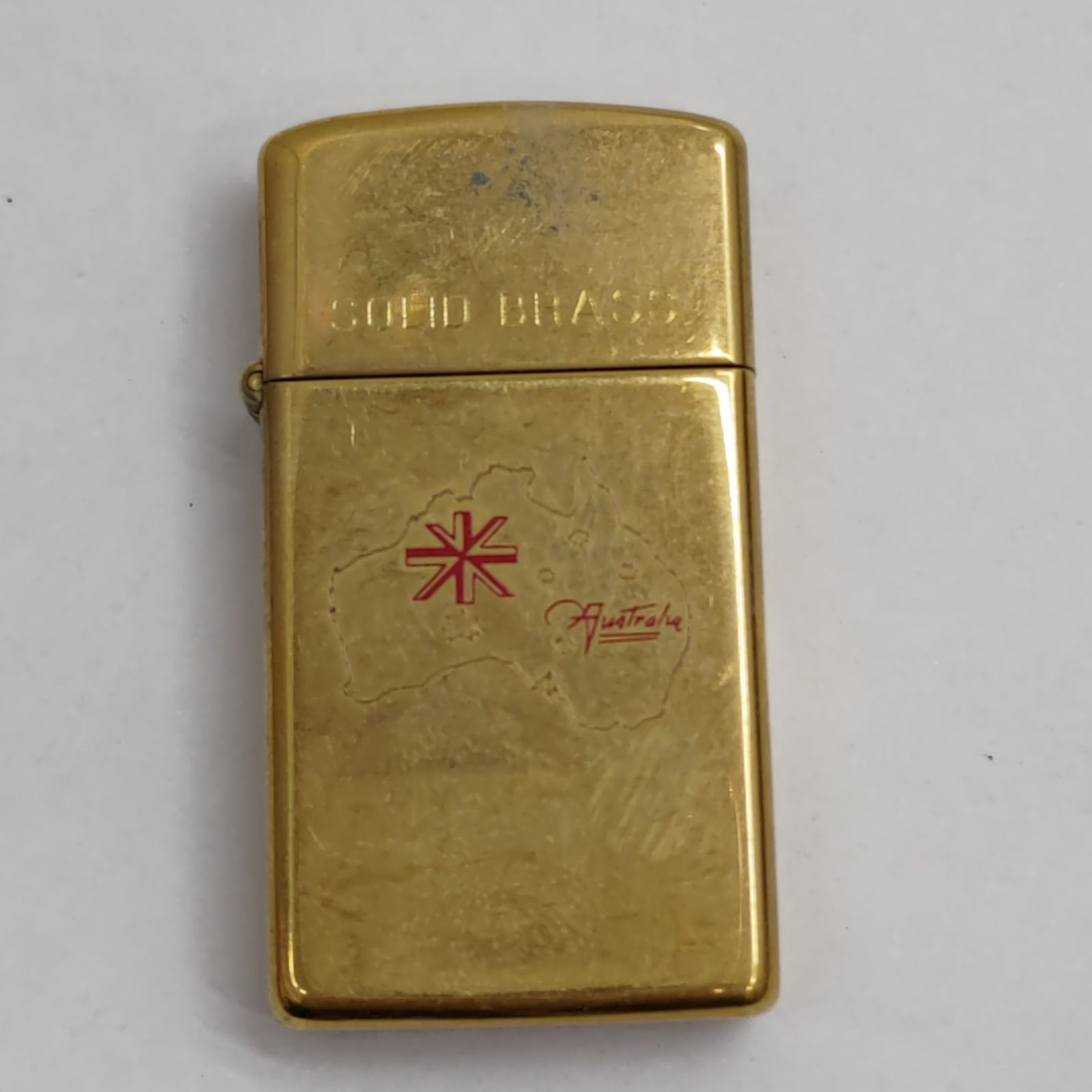 6 S95156 zippo ジッポ ライター オーストラリア地図 SOLID