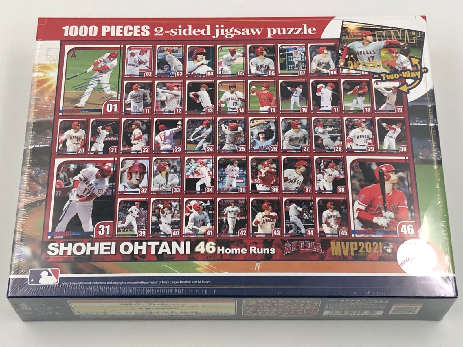♪) 2021 AL MVP 大谷翔平 両面 ジグソーパズル 1000ピース