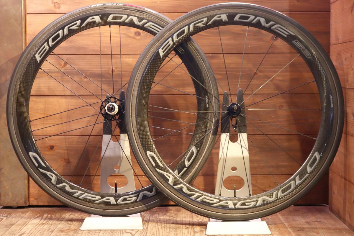 カンパニョーロ Campagnolo ボーラワン BORA ONE 50 AC3 カーボン チューブラー ホイールセット シマノ12S/11S  【南麻布店】 - メルカリ