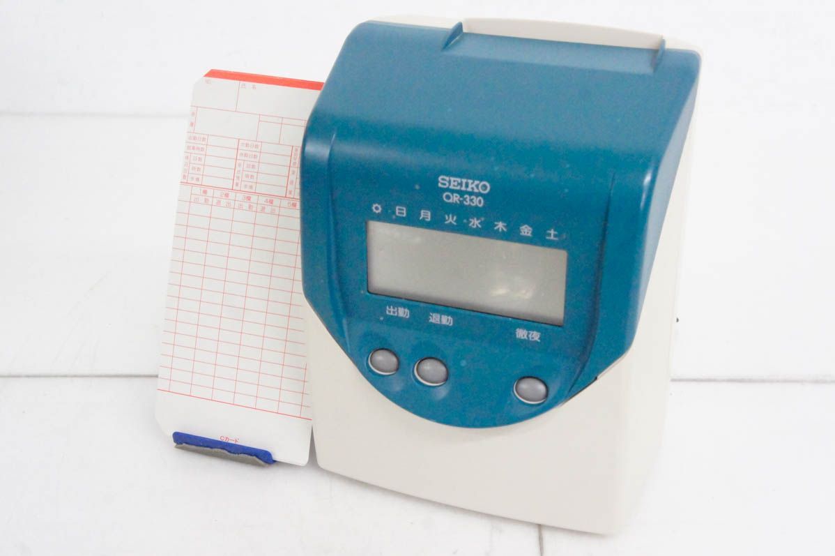 SEIKO ◇SEIKOセイコー タイムレコーダー QR-330 タイムカード