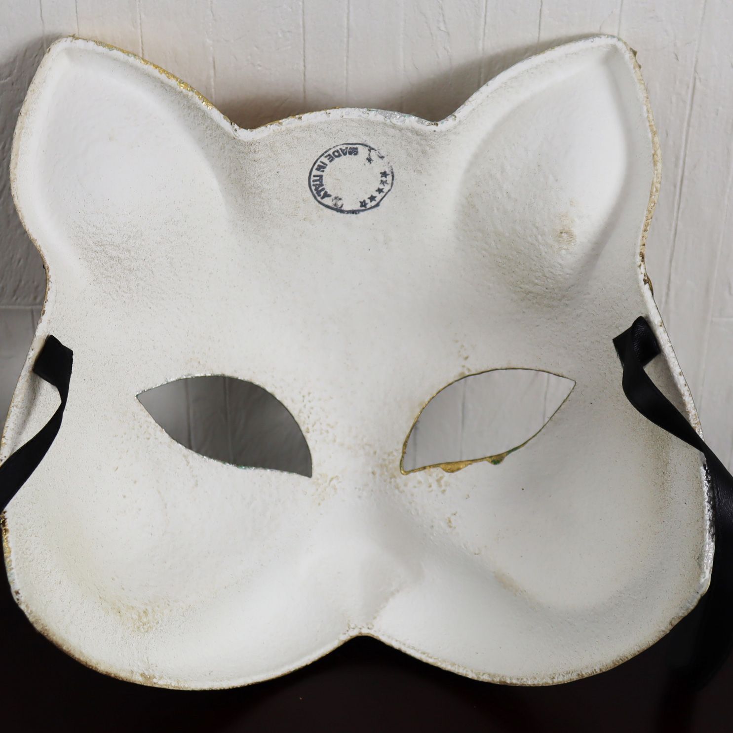 ベネチアンマスク カーニバルマスク 仮面 猫 キャット ゴールド