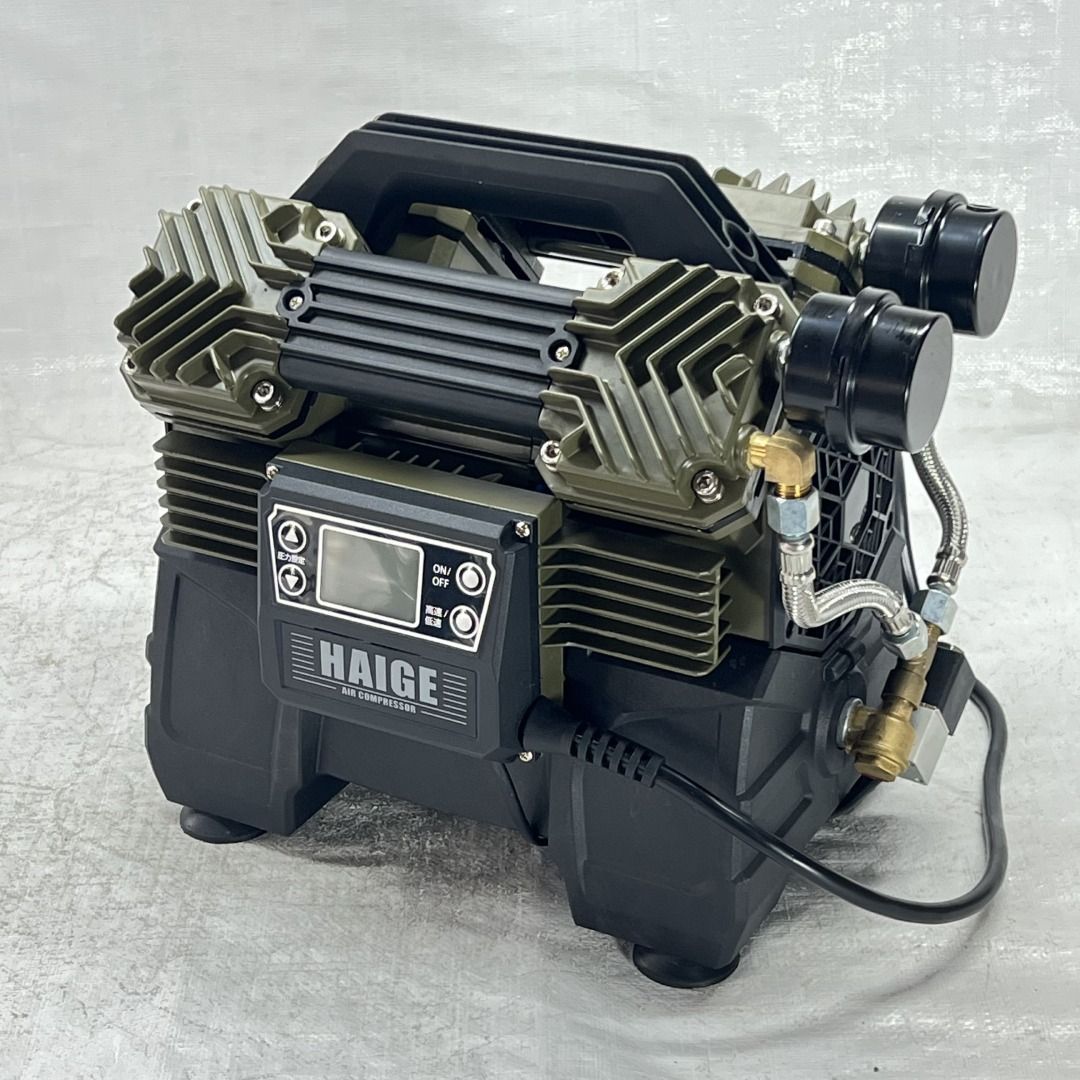 エアー コンプレッサー 100V 0.8Lタンク内蔵 オイルレス 最大圧力1.0MPa 静音 小型 軽量 HG-DC992 620-1