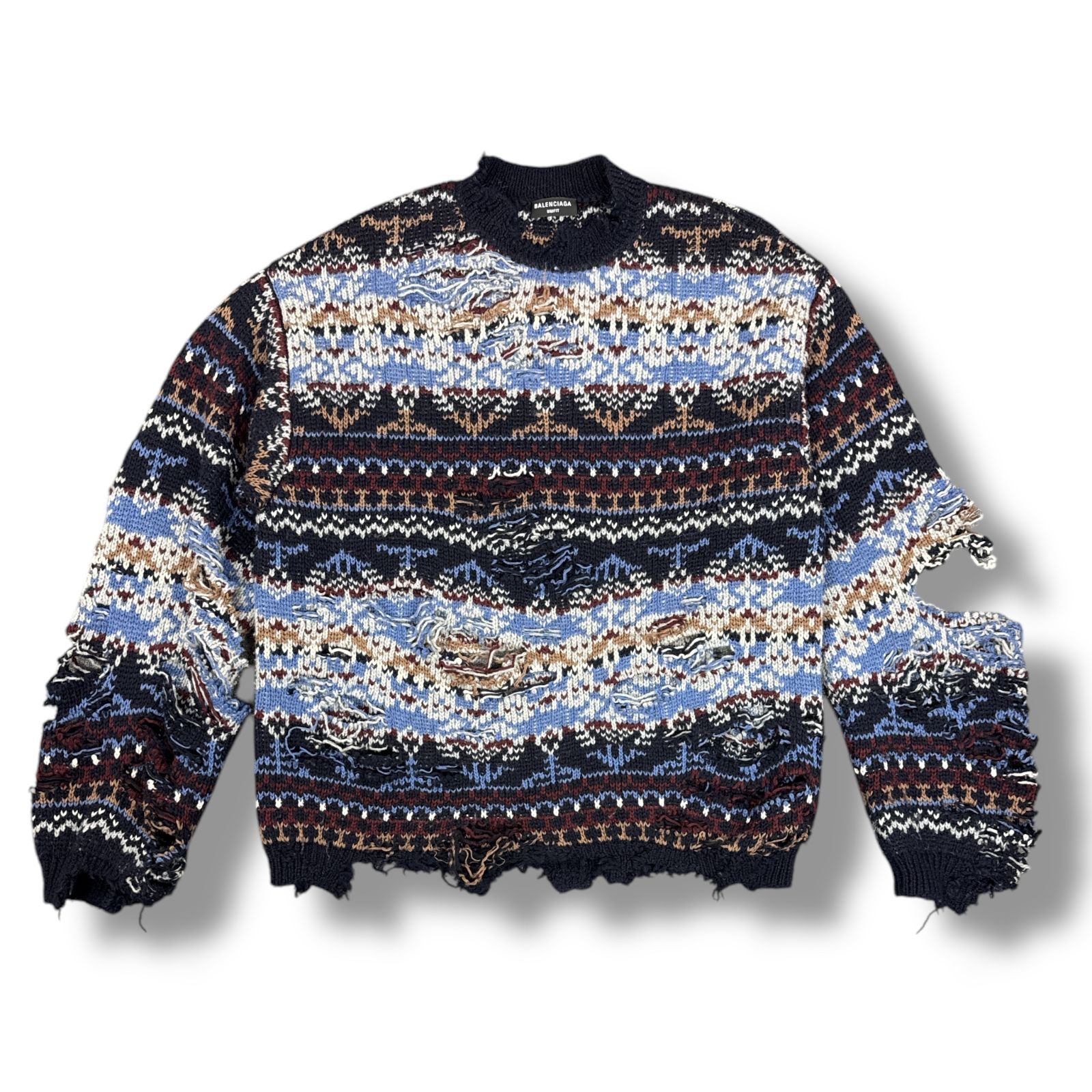 balenciaga 21aw デストロイニット BALENCIAGA バレンシアガ 21AW