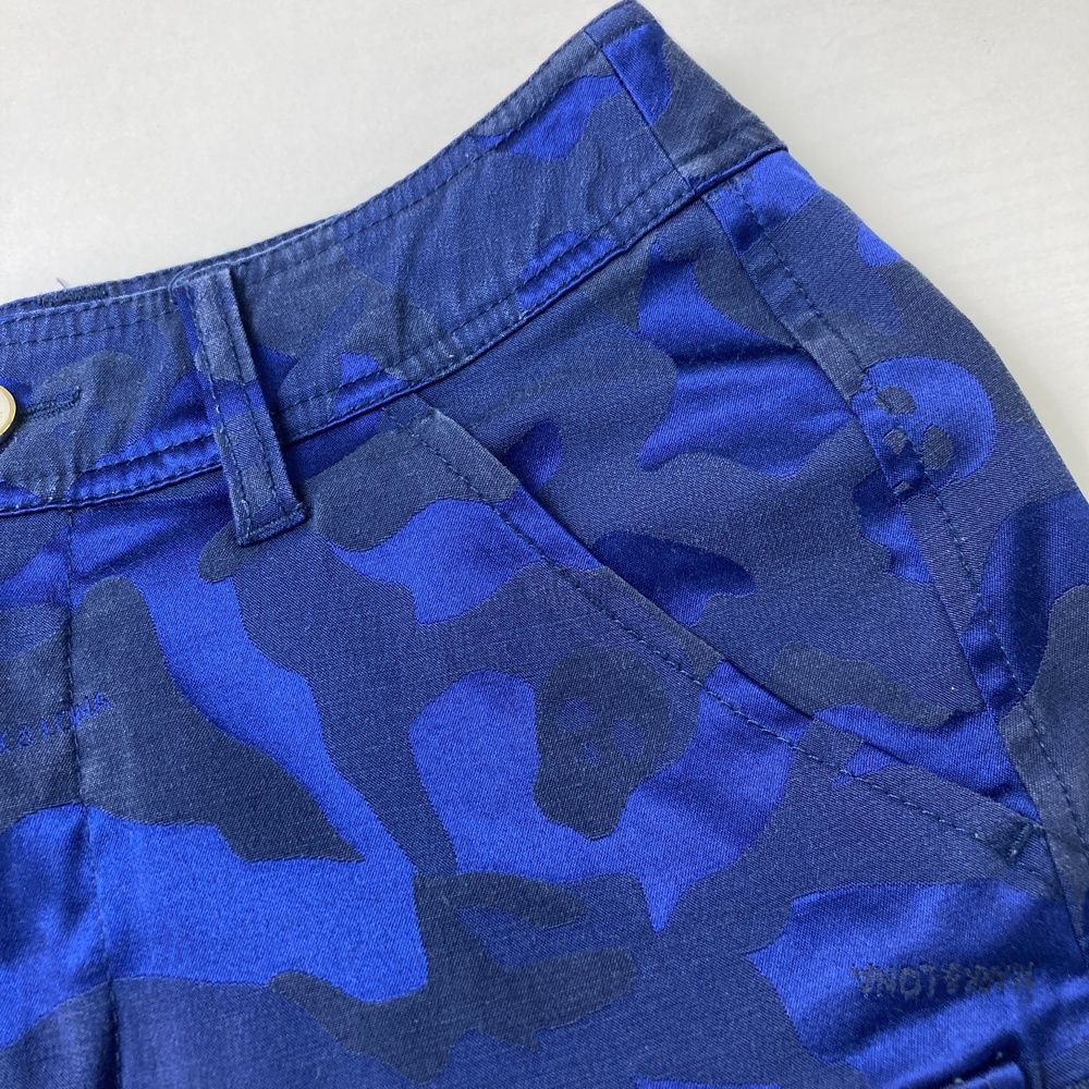 サイズ：36 MARK&LONA マークアンドロナ スカート カモフラ柄 ネイビー