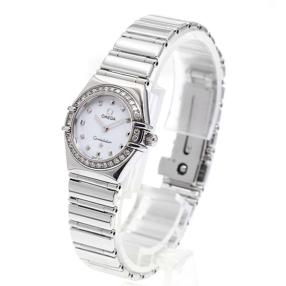 オメガ OMEGA コンステレーション ダイヤベゼル クォーツ レディース_