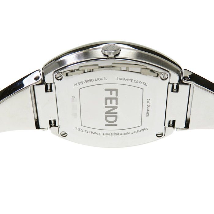 未使用 フェンディFENDI F101100203 マイウェイ トノー 腕時計 美品】フェンディ マイウェイ トノー クォーツ シェル 2針