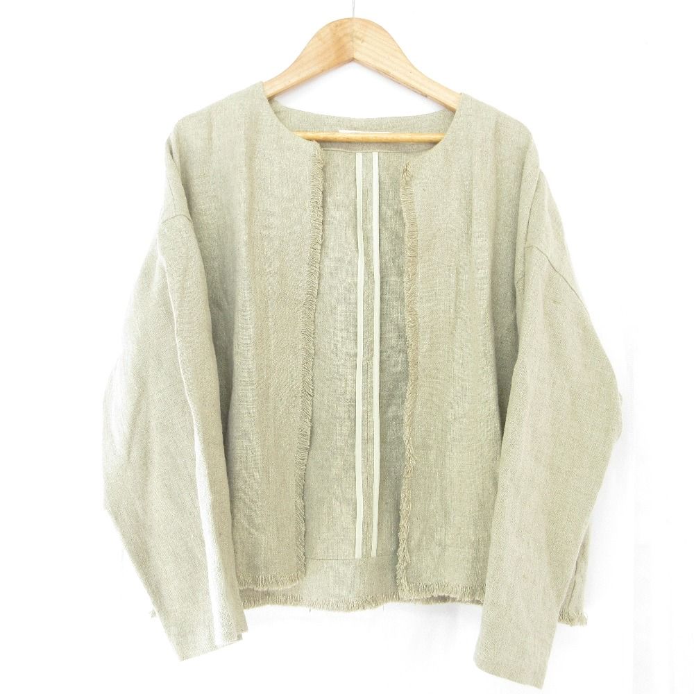 美品 23SS HOUSE OF LOTUS ハウス オブ ロータス リネンツイルフリンジ