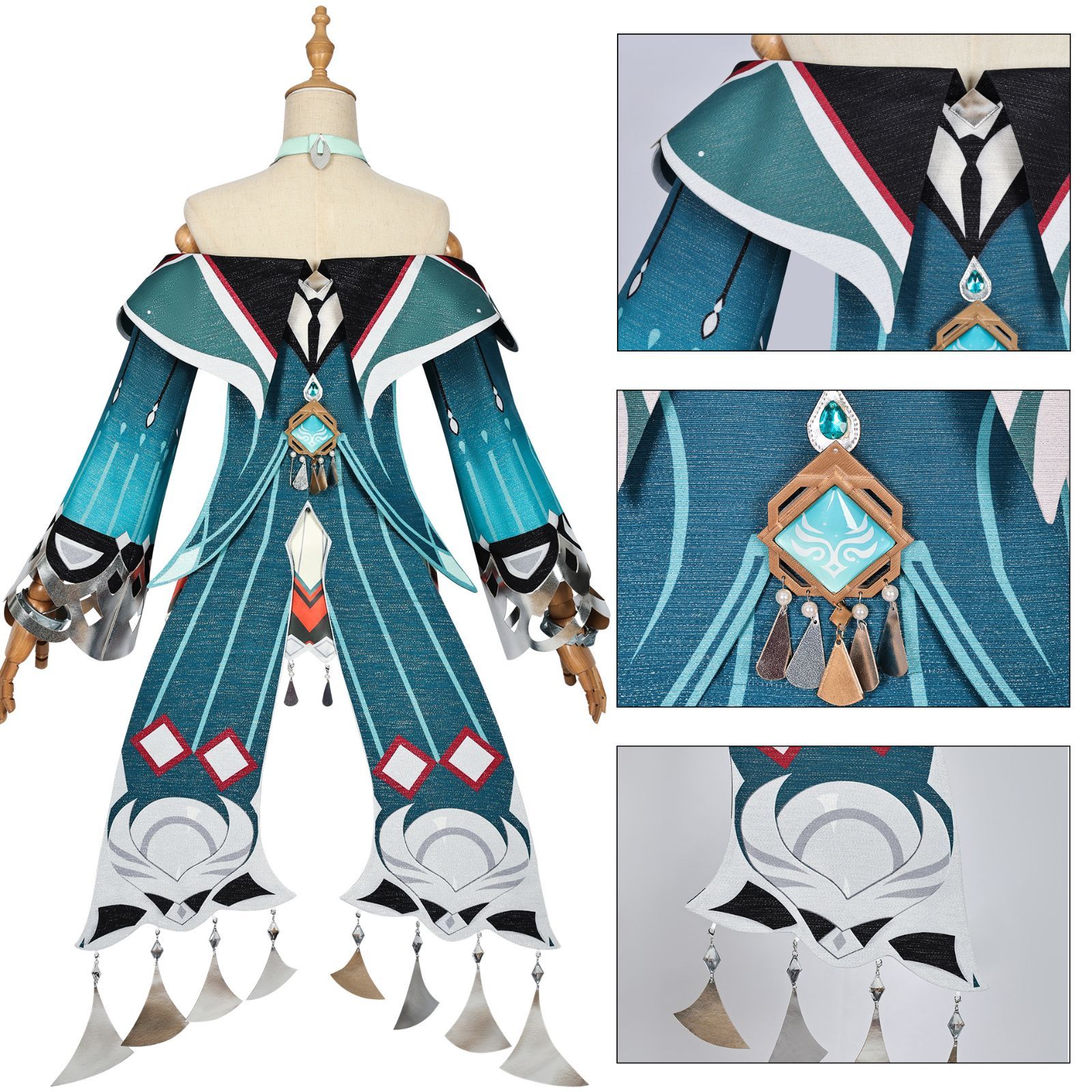 原神 藍硯 らんやん コスプレ衣装 フルセット 原神 藍硯(ランヤン) コスプレ衣装 - Costowns