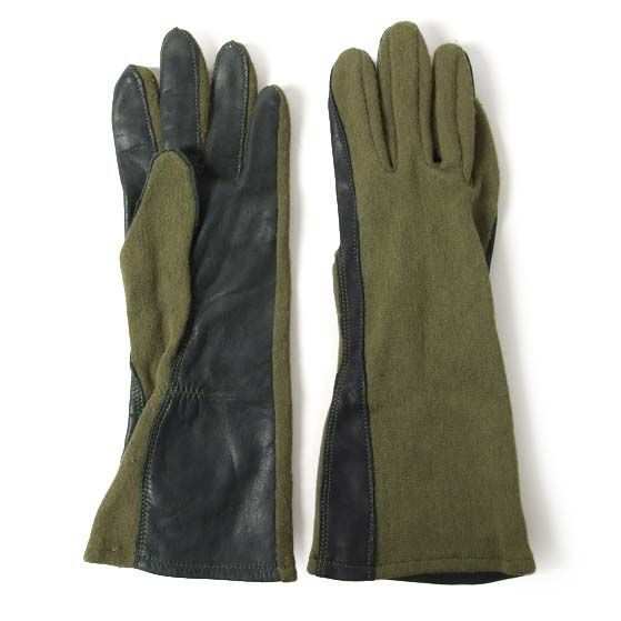 アメリカ軍 OD/ブラック CVC サマー アラミド フライトグラブ 新品 12GBN-