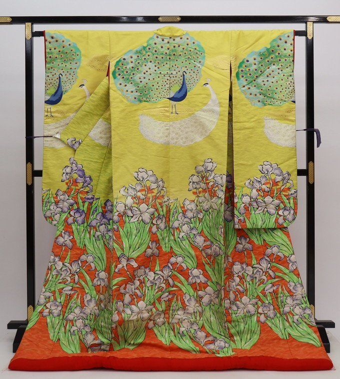 色打掛 ヒロミチナカノ 孔雀 菖蒲 a1058