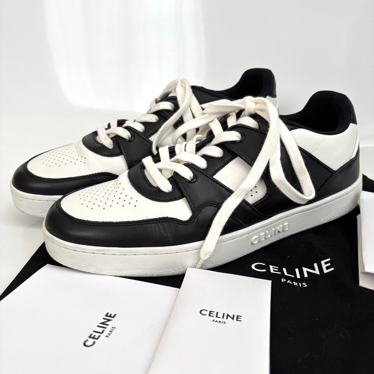 美品】CELINE CT-04 レースアップ ロースニーカー / 41サイズ 【公式通販】