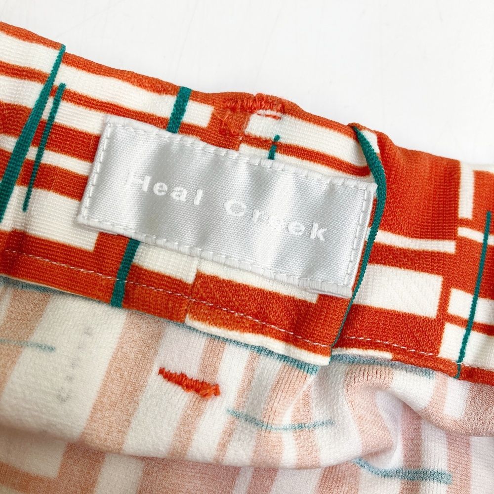 サイズ：40 HEAL CREEK ヒールクリーク ストレッチスカート 総柄