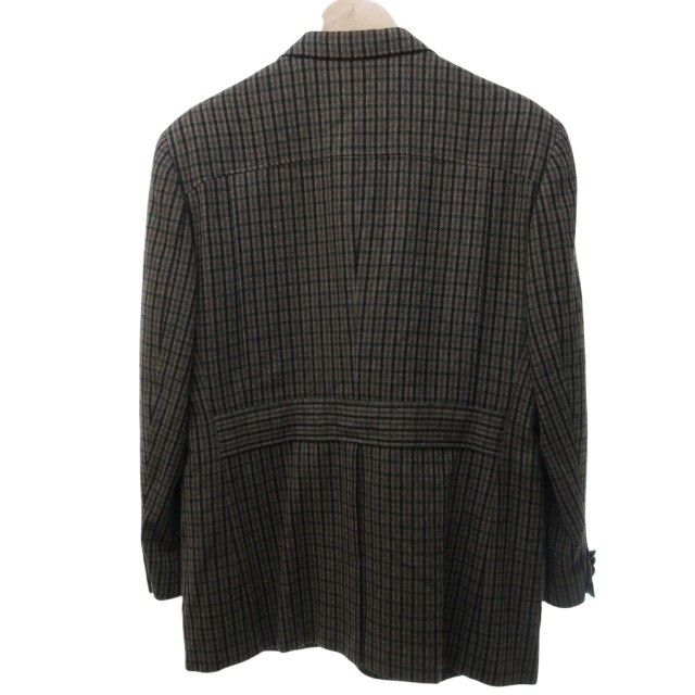 美品　英国製　DAKS Signature　チェック柄　テーラードジャケット 極美品】DAKS イングランド チェック テーラードジャケット M