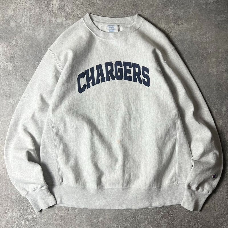 Champion 復刻 リバースウィーブ カレッジプリントスウェット 霜降り Champion チャンピオン ヴィンテージ復刻 リバースウィーブ