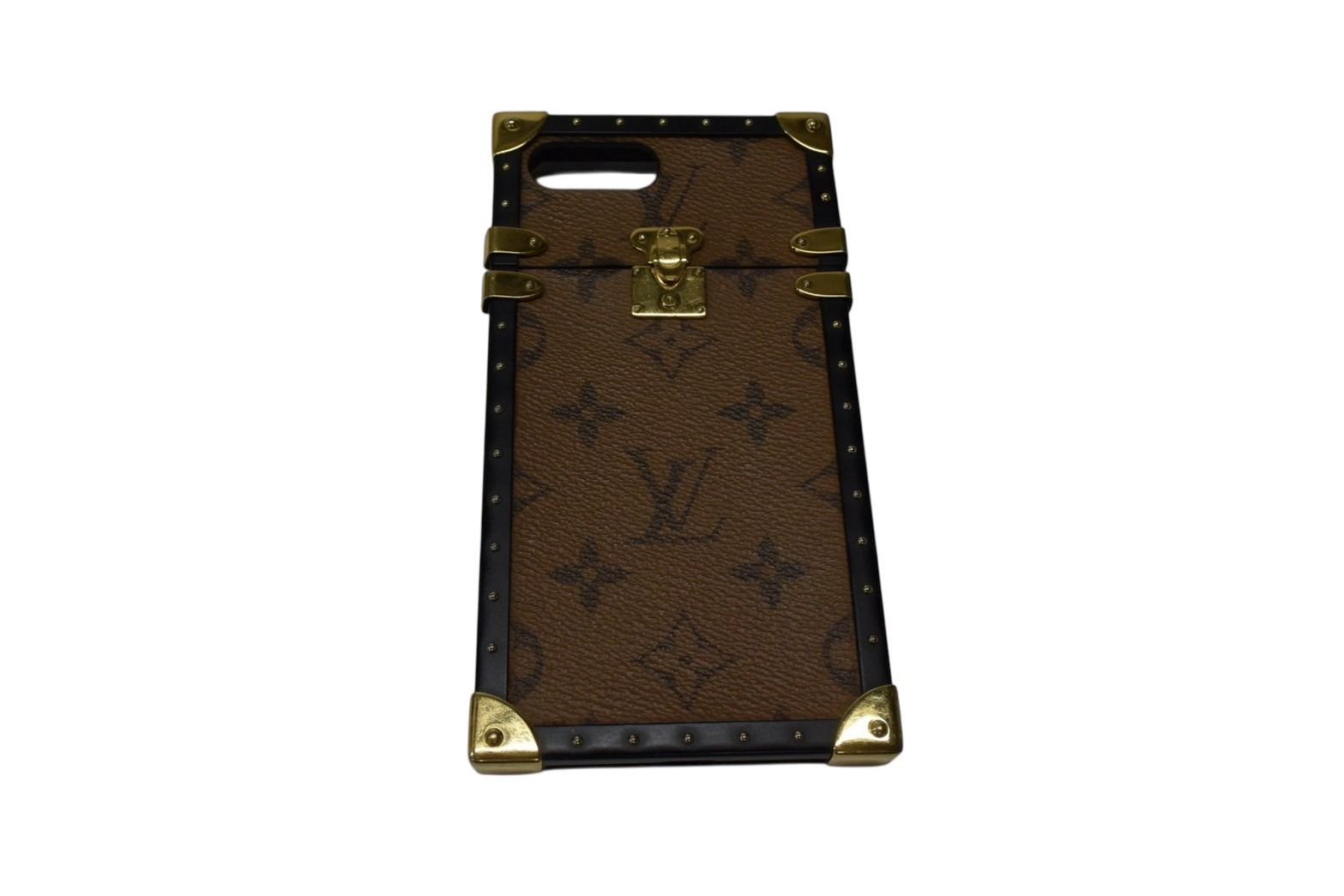 LOUIS VUITTON ルイ ヴィトン スマホケース M64487 ブラウン モノグラムキャンバス プラスチック BC1137 4b000814