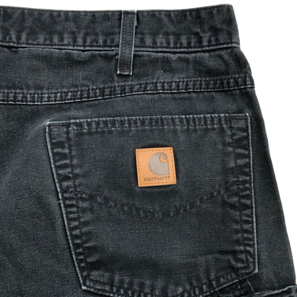  Carhartt カーハート ダック ペインターパンツ ブラック メンズ W 34 L 32 古着 V 6398 その他 メンズ